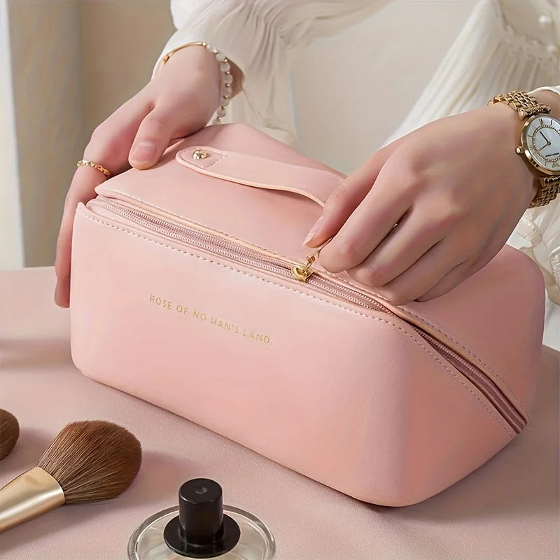 Luxury Makeup Organizer & Toiletry Kit Bag – Travel Cosmetic Case Storage Pouch