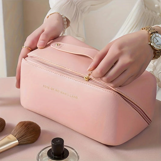 Luxury Makeup Organizer & Toiletry Kit Bag – Travel Cosmetic Case Storage Pouch
