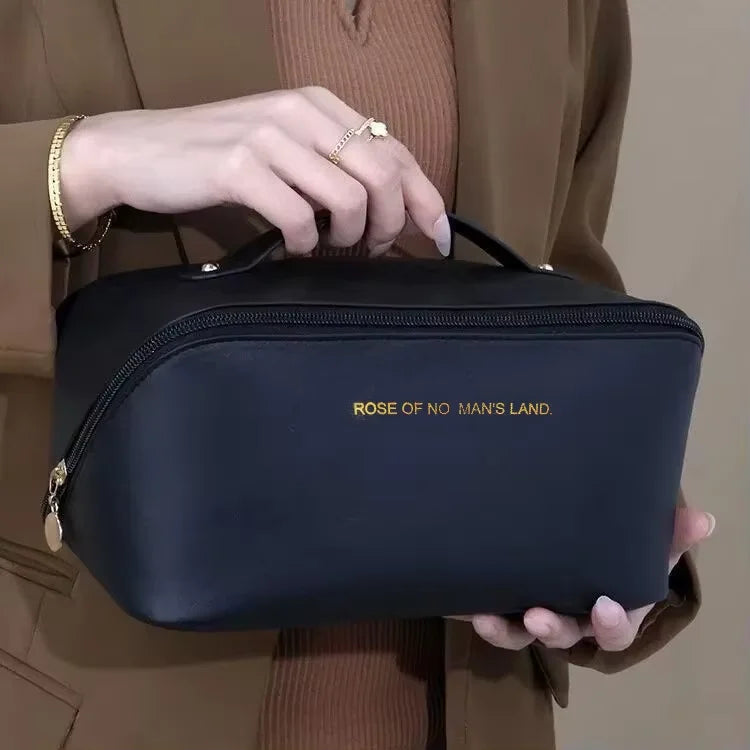 Luxury Makeup Organizer & Toiletry Kit Bag – Travel Cosmetic Case Storage Pouch
