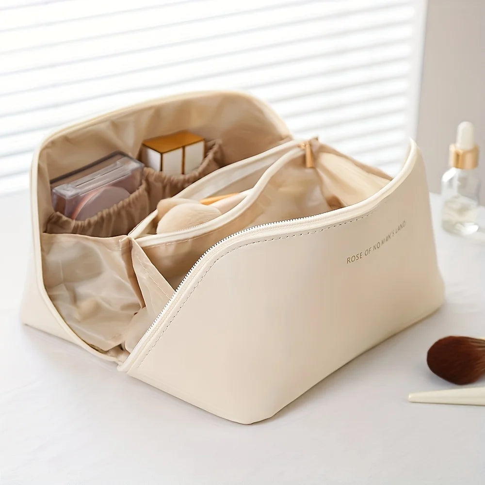 Luxury Makeup Organizer & Toiletry Kit Bag – Travel Cosmetic Case Storage Pouch